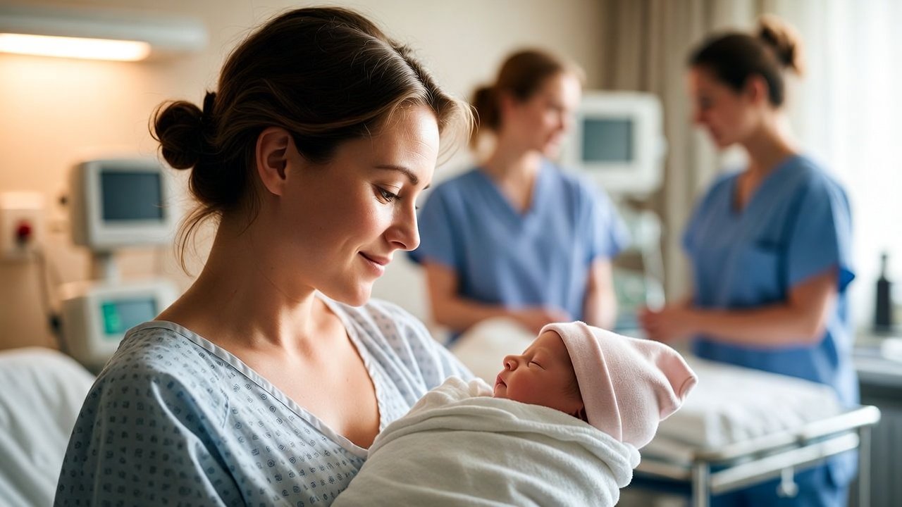 California woman delivers healthy baby